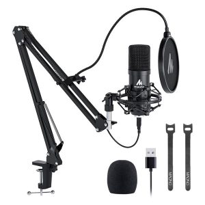 Kit de micrÃ³fono USB 192KHZ/24BIT Enchufa y usa MAONO