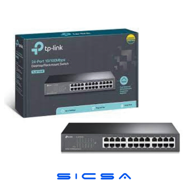 T(-SF1024D(UN) 24-Port 10/100Mbps Desktop/Rackmount Switch (E)