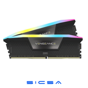 MEMORIA PC DDR5 32GB (2X16GB) 6400MHZ CORSAIR VENGEANCE RGB CL36 CMH32GX5M2B6400Z36 NEGRO