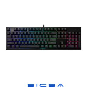 TECLADO GAMING RGB COOLER MASTER MEM-CHANICAL ALÁMBRICO USB INGLÉS MK-110 MK-110-KKMF1-US NEGRO